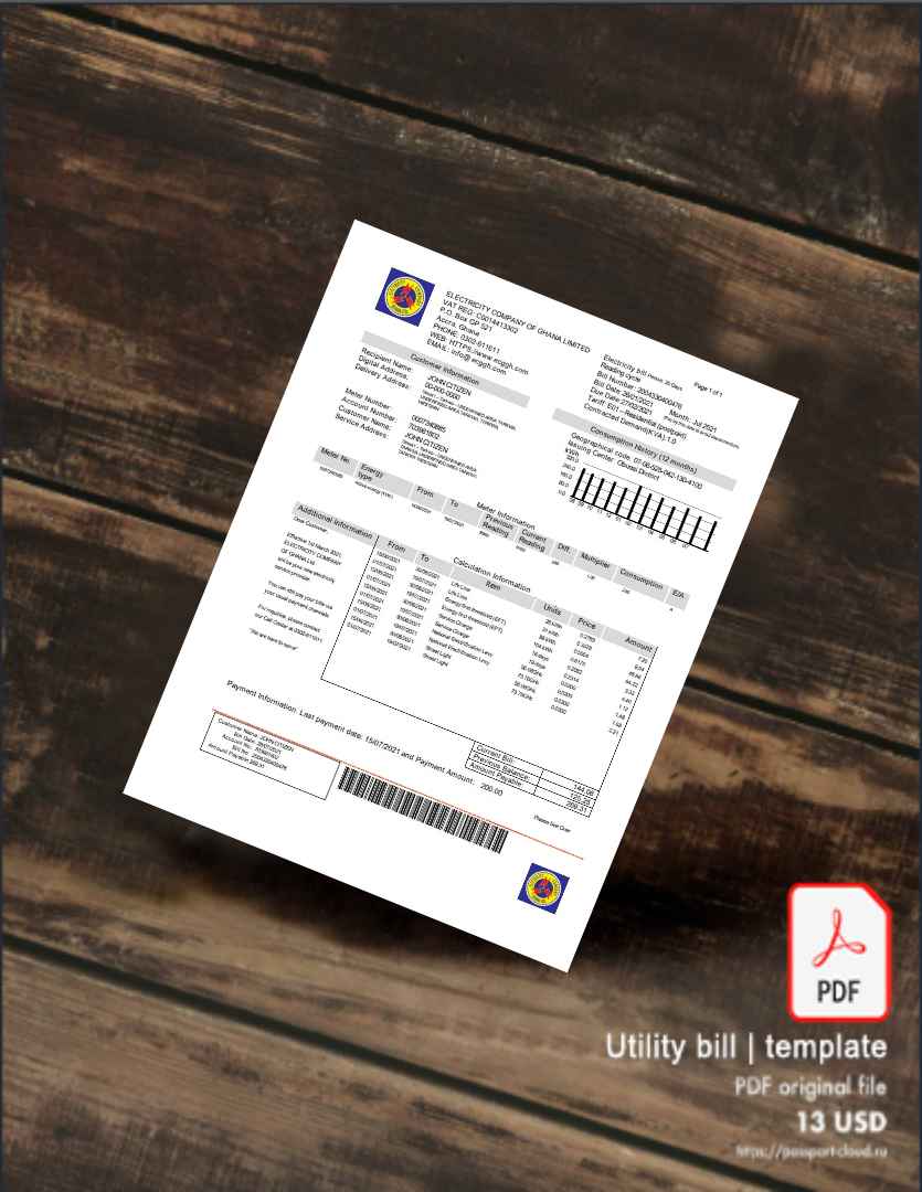 Utility bill | Albanian Power | Albania